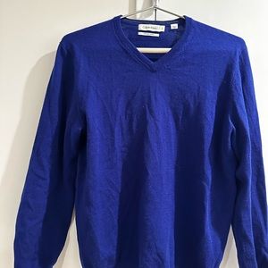 Calvin Klein Merino Wool Sweater - Electric Blue Size medium